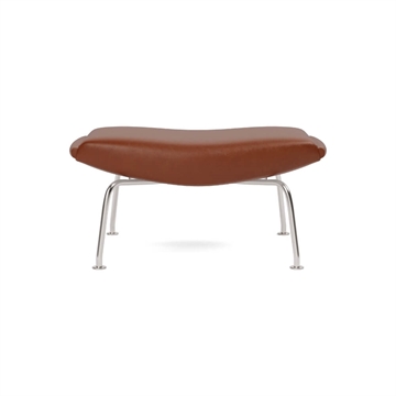 Fredericia Furniture Ox / Queen Ottoman 1002 - Cera 905 Russet Brown